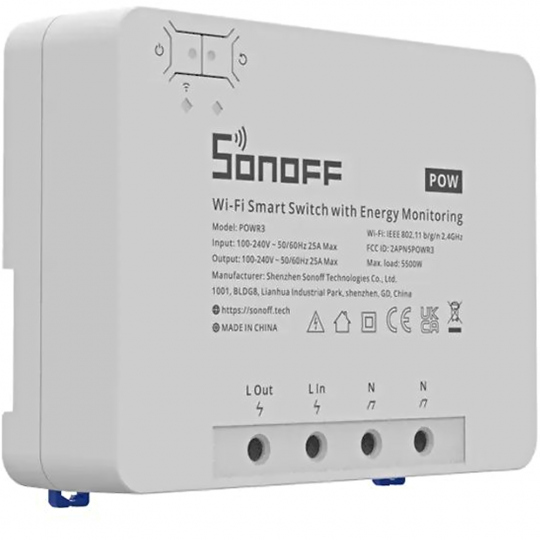 Medidor de Consumo Sonoff POW R3