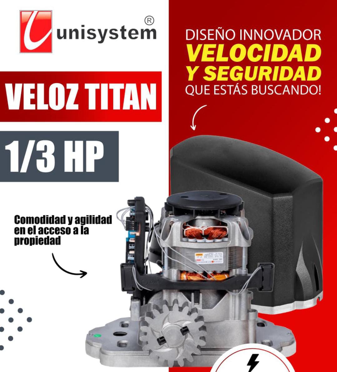 Motor Corredizo Unisystem 1/3 Hp